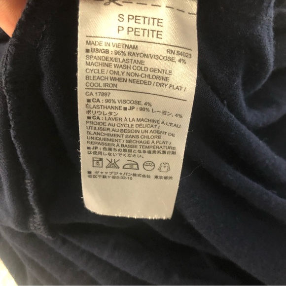 Banana Republic Blouson Navy Blue Summer Dress with adjustable waist, SZ S - Picture 14 of 16